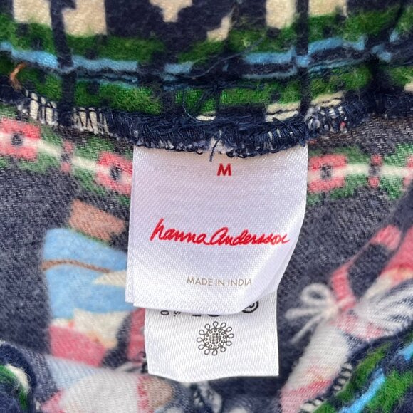 Hanna Andersson Gnome Sweet Gnome 100% Cotton Flannel Pajama Unisex Set Size M - Picture 8 of 13